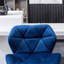 Ensemble de 2 tabourets de bar Breni Velvet Diamond