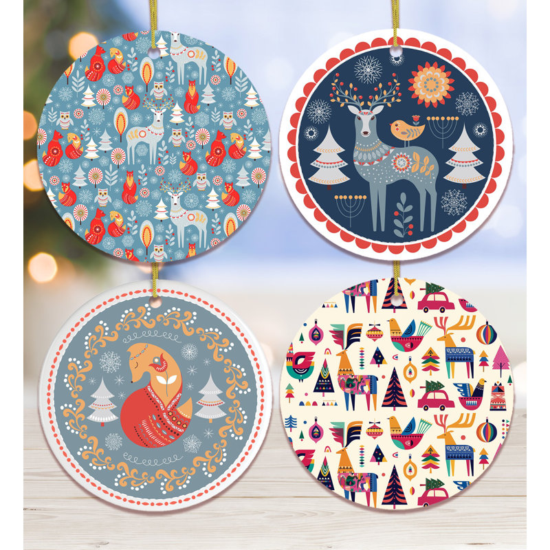Ensemble d'ornement scandinave Folk