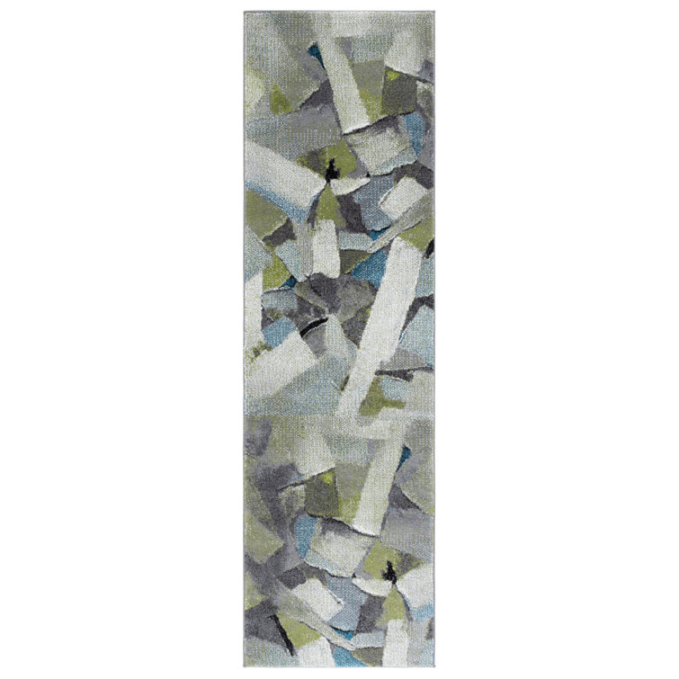 Gillo 6937 Area Rug In Green / Grey