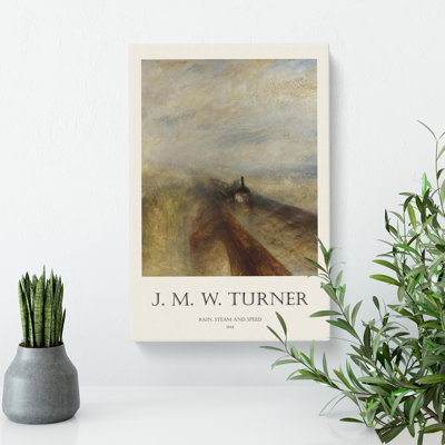 Rain, Steam and Speed Print by Joseph-Mallord William Turner - Wrapped Canvas