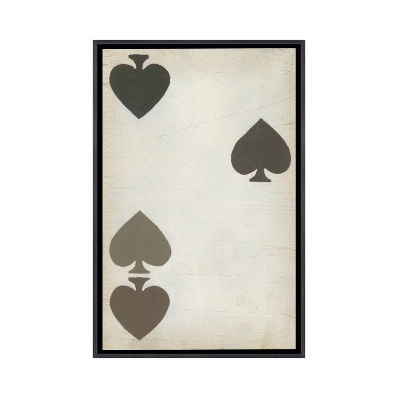 «Fun and Games I», reproduction d'art, H 60 po x l 40po x P 1,5 po, Toile avec cadre noir patiné