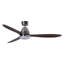 Ventilateur de plafond intelligent WiFi de 56 po pour intérieur/extérieur, alimentation CC, avec lumière DEL et télécommande, résistant à l'humidité, fini chromé brossé et pales en koa-67499105