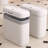 JOYBOS White Bag Lid Trash Can
