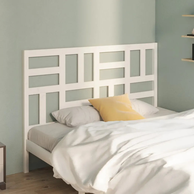 Menzel Solid Wood Headboard, 146 x 104 cm, White