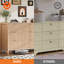 Commode cannelée en bois Mid-Century-95476585