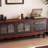Retro design solid wood TV cabinet
