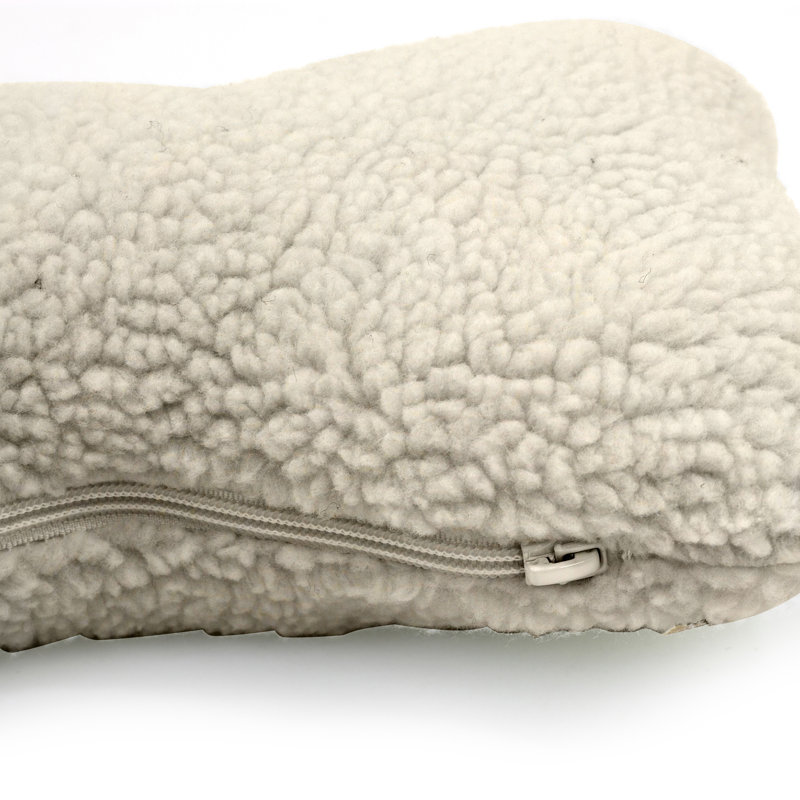 Sherpa Bone Pet Pillow, Medium (19" W x 10" D), Yes
