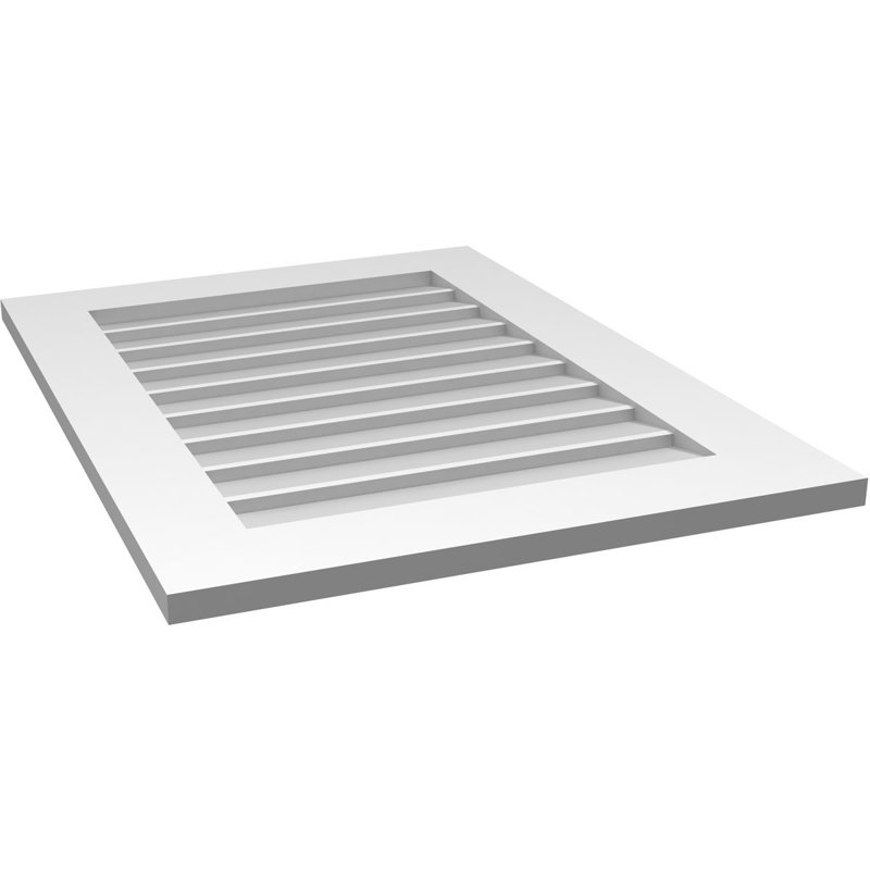 Vent à pignon rectangulaire en uréthane non-fonctionnel, H 32 po x l 24 po x P 1 po