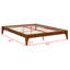 Base de lit plateforme en bois avec support en lattes de bois-219909526