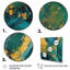 «Golden Sunset over Teal Ocean», reproduction d'art sur toile-1652031704-1652031705