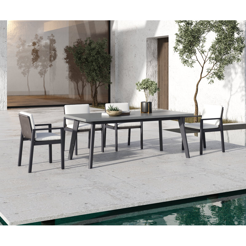 Alar Outdoor Dining Armchair with Cushion