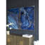 2 panneaux d'art encadrés bleus et dorés, 30,5 x 40 po, magnifiquement marbré, matériaux pour tout espace 2 30,5 x 40, motif époustouflant, fait de qualité