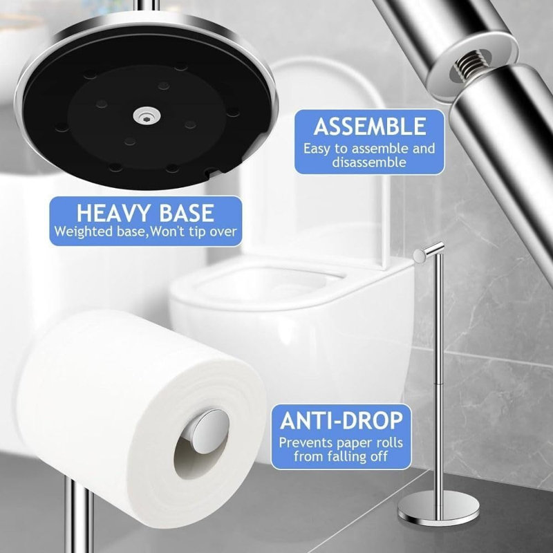 Porte-papier hygiénique sur pied
