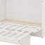 Structure de lit escamotable fonctionnelle avec grands tiroirs-1110409348