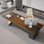 Bureau simple en bois massif avec armoire principale et tiroirs-176611195-176611193