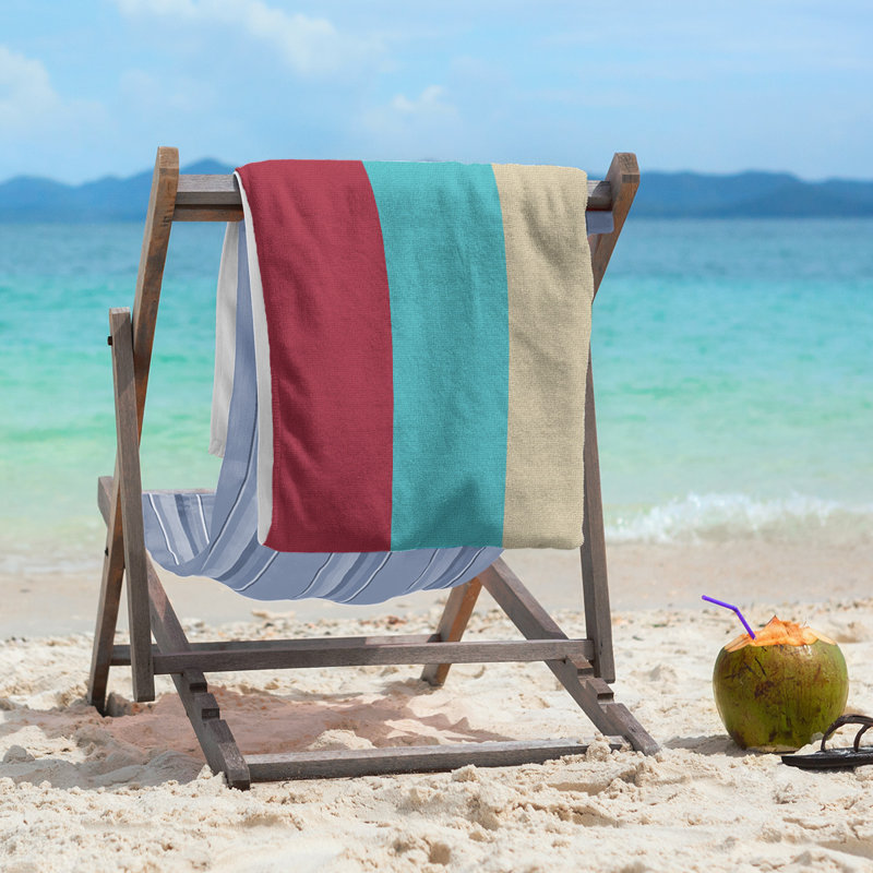 Beach Towel, Sedona Red/Teal/Sonoran Sand, Microfiber
