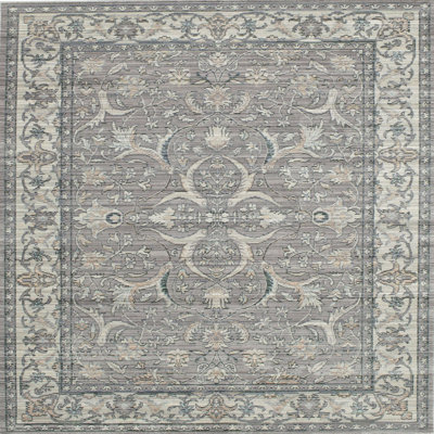 Tapis décoratif bleu/gris de style oriental DiLorenzo