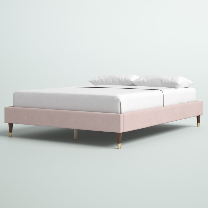 Laquentin Upholstered Platform Bed, Queen, Pink