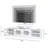 70" TV Stand  with Storage Cabinets and Open Shelves, Living Room Media Console