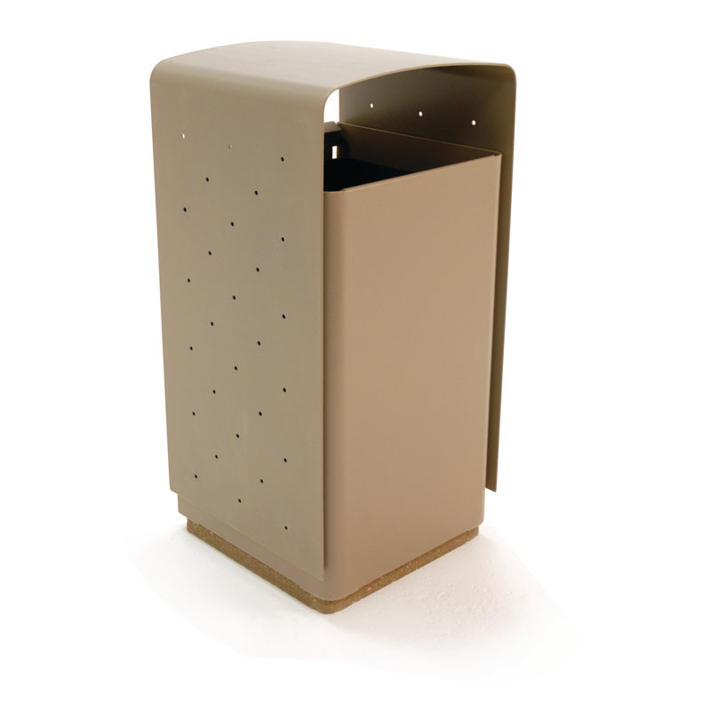 Poubelle 45 gallons, rouge