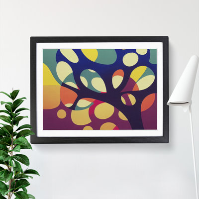 XH1022-8323X Stimulating Abstract Tree - Single Picture Frame Print