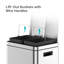Stainless Steel Multi-Compartments Trash & Recycling Bin