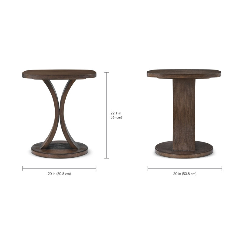 Seoul End Table, Brown