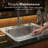 Houzer  25 in Stainless Topmount 4-hole Single Bowl 8 in Deep Kitchen Sink w/ Strainer - 2522-8BS4-C