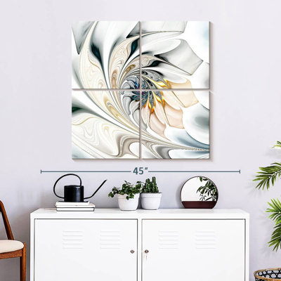 Motif floral de gauchissement