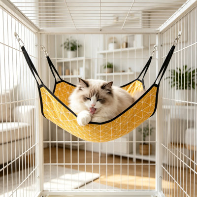 Polyester hamac pour animaux de compagnie Chats suspendus Hamacs Lit de suspension respirant pour les chats d'intérieur