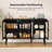 3 Rattan Doors Storage Accent Cabinet-1049875592