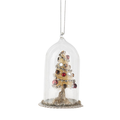 3.75'' Glass Holiday Shaped Ornament