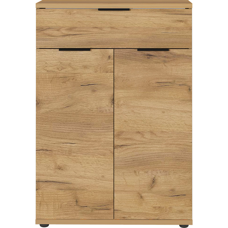 Foote 15 Pair Shoe Storage Cabinet, Navarre Oak