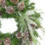 26" Holiday Evergreen Wreath With Snowy Branches And Pinecones