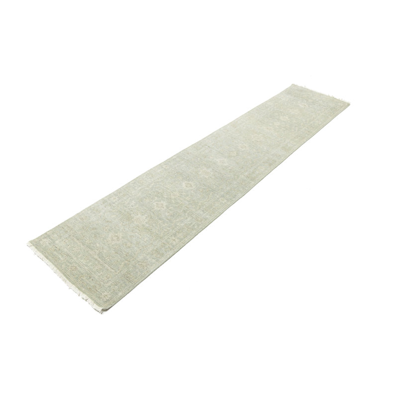Tapis en laine Elander, Tapis de couloir 2 pi 6 po x 11 pi 8 po