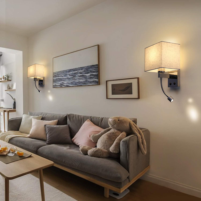 Shawon 1-Light Wall Light LED Armed Sconce