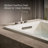 Underscore 66" x 32" Undermount Soaking Acrylic Bathtub-10973454