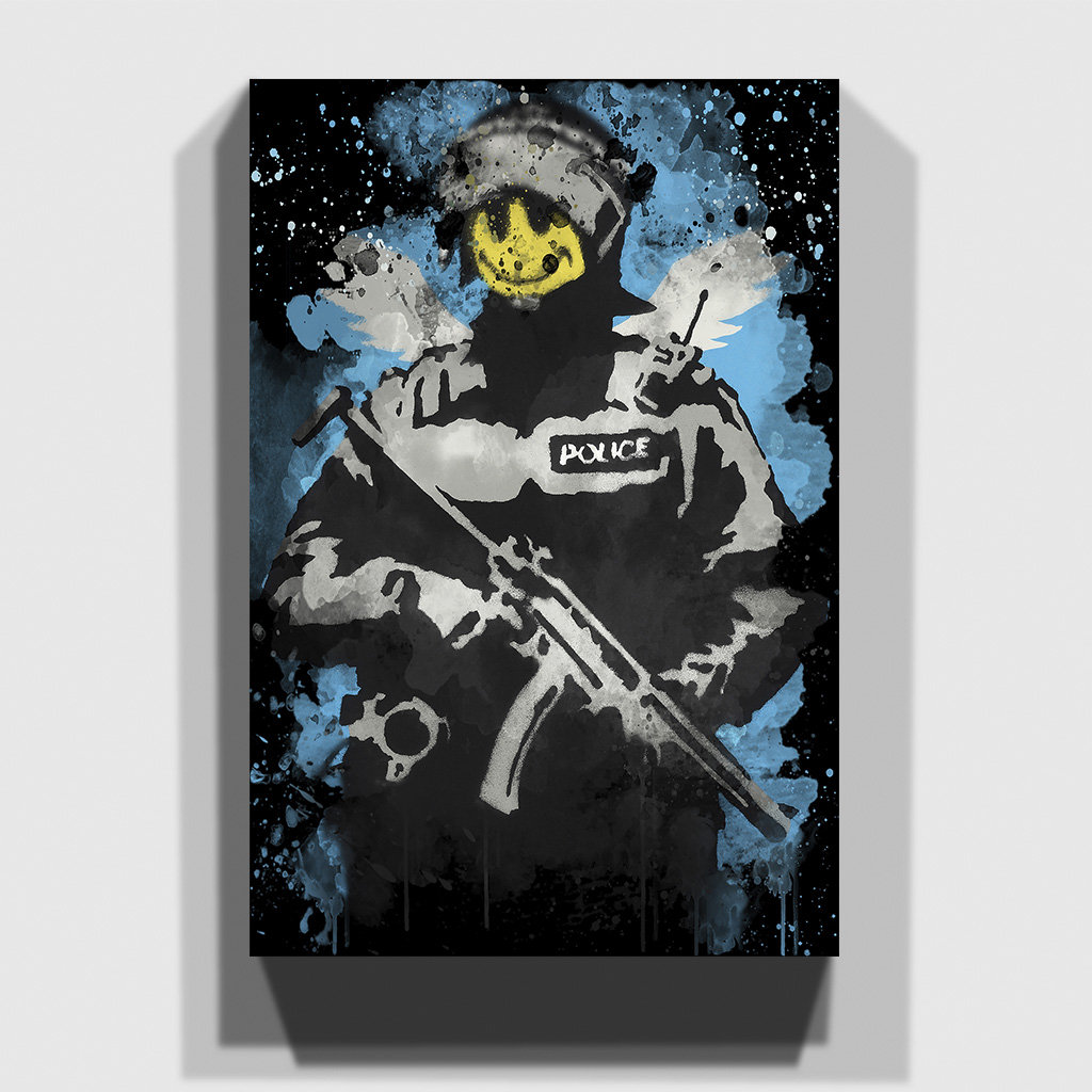 Smiley Copper by Banksy - No Frame - Wrapped Canvas