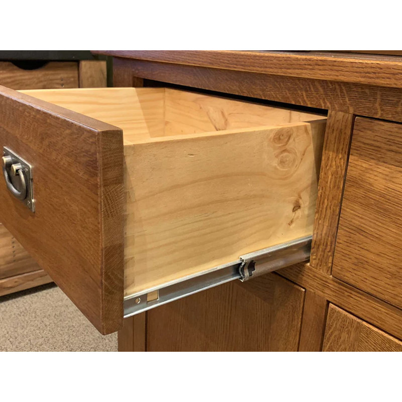 Sideboard with Bar Hutch, Red