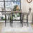 3-Piece Rustic Bar Table Set with Table and 2 PU Upholstered Stools for Space-Saving-203635927-203635921-206491324