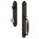 Arc Handleset with Single Cylinder Deadbolt and Door Knob and Rosette
