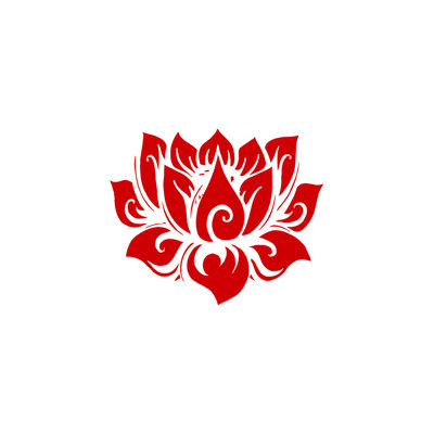 Décalcomanie murale yoga lotus