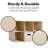BirdRock Home Fabric Decorative Bin-1633365091