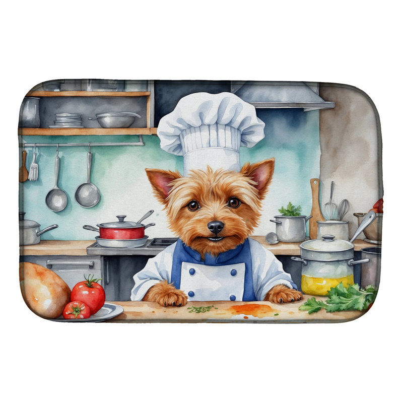 Tapis de séchage australien Terrier australien The Chef
