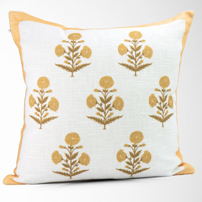 Floral Cotton Pillow Cover