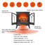 Foyer électrique à quartz infrarouge 3D Flame avec télécommande