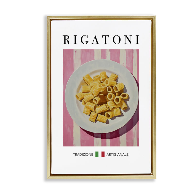 Cadre flottant traditionnel pour pâtes Rigatoni, design par Andreas Magnusson, H 31 po x l 21 po