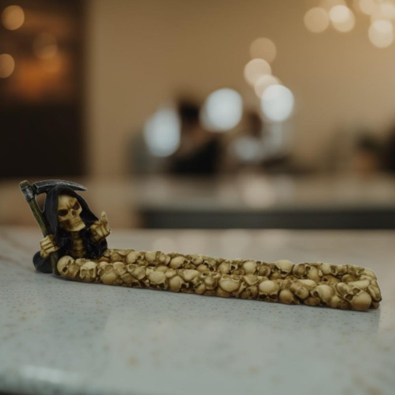 11.25" Long Grim Reaper Incense Burner