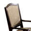 Fauteuil en similicuir brun foncé Anlin