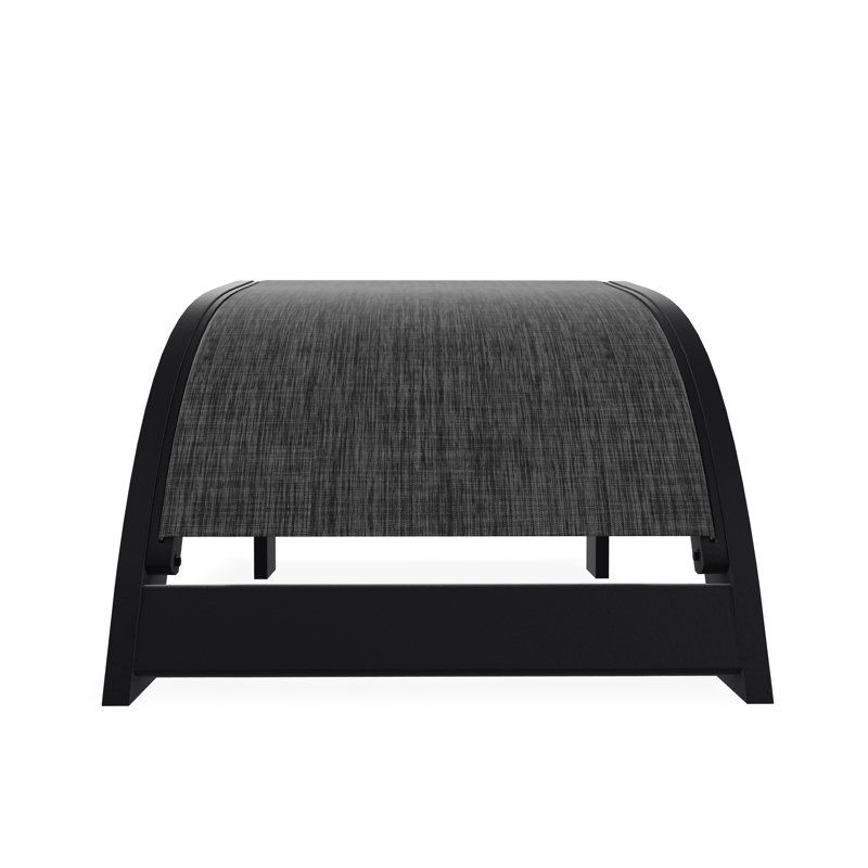 Repose-pieds Adirondack en polymère de qualité marine, Noir, Ombre Augustine